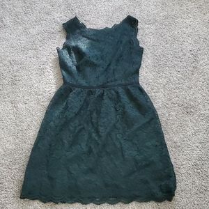 Loft Emerald Lace Dress